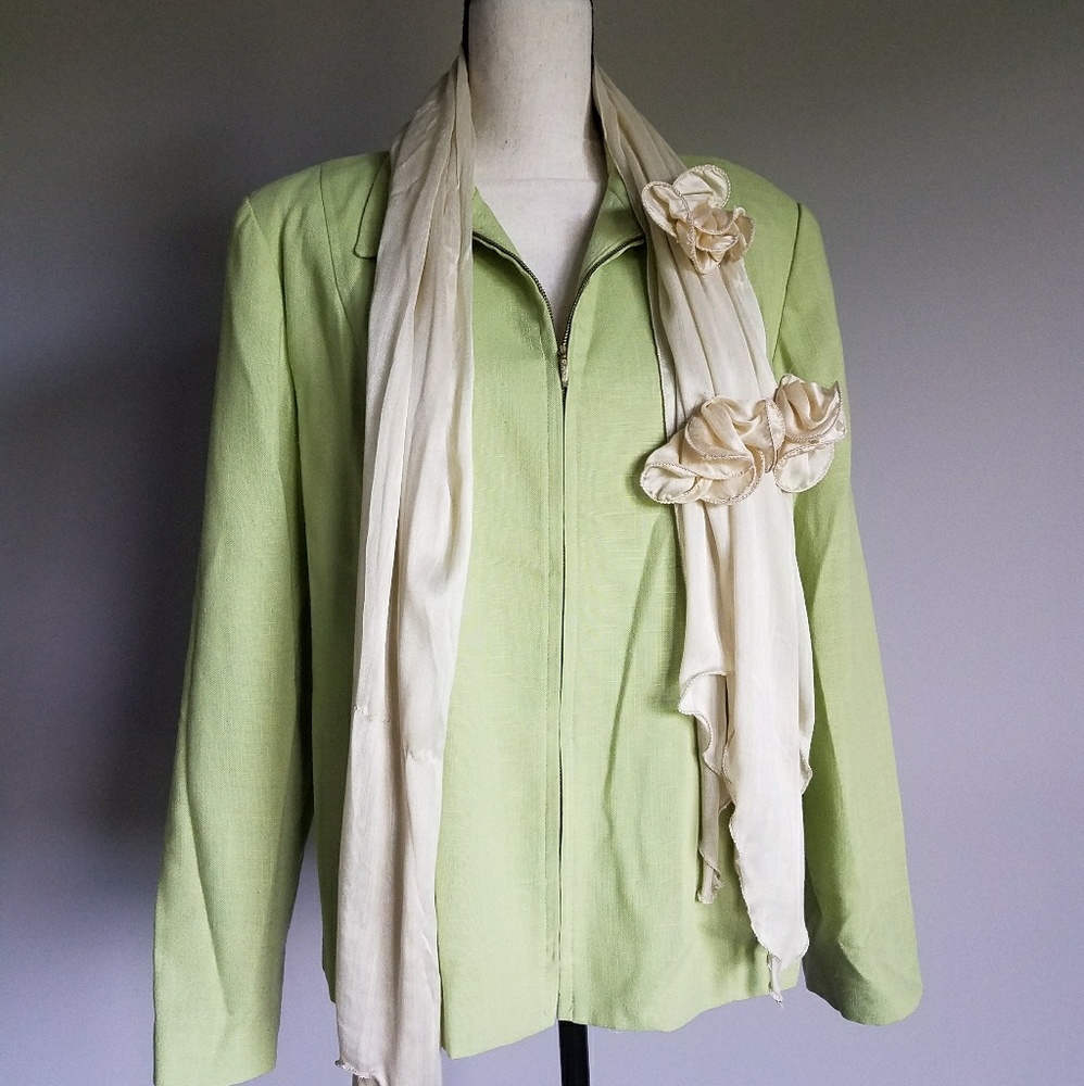 Green blazer jacket